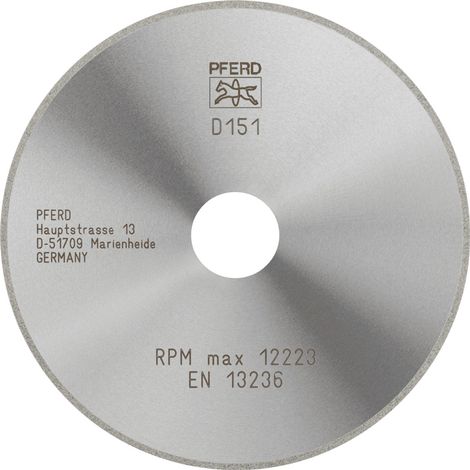 PFERD TOOLS Diamant-Trennscheibe D1A1R 125x1,4x20,0mm D151 (mittel) für Glas/Keramik/Hartmetall (1/2)