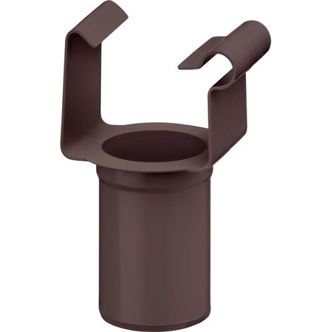Raccord pour gouttière en PVC-U 68/50mm – Montage simple – Résistant aux UV et intempéries – Made in Germany – Brun foncé