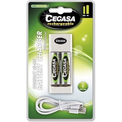 Cargador CEGASA Compact 2HR6 2000MAH (1/2)