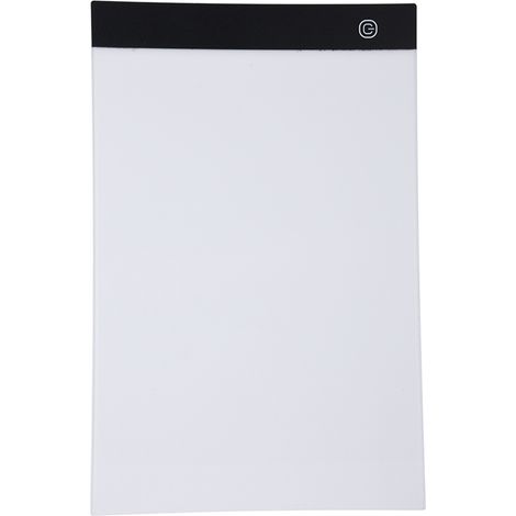 Tableau lumineux LED USB A4 pour pochoirs, boîte lumineuse pour dessin à la ligne (luminosité réglable en continu) (1/5)