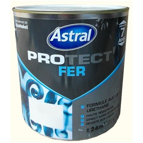 ASTRAL Peinture Protect'Fer Blanc Cassé Brillant 2 L (1/2)