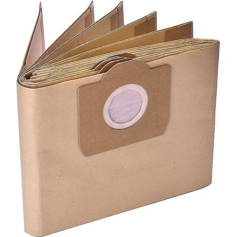 Paquete de 10 bolsas de filtro para aspiradoras en seco y húmedo Karcher WD3 y WD3P (1/4)