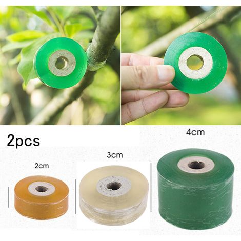 Lot de 2 bandes de greffage extensibles et auto-adhésives pour plantes de jardin
