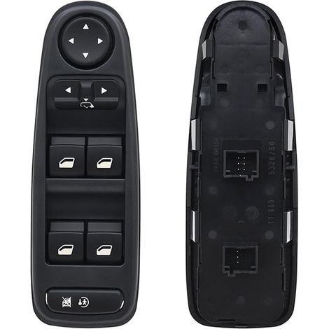 Interruptor de elevalunas eléctrico 6554YH para Citroën C4, Grand Picasso 2007-2014. Interruptor principal de control de elevalunas eléctrico 6554.YH. Botón de control de elevalunas y retrovisor eléct (1/5)