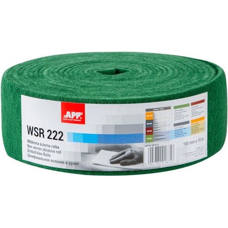 Papier abrasif - Non tissé - Pour ponceuse bois, métal, inox, acier - Grain gros 240-280 - APP WSR222
