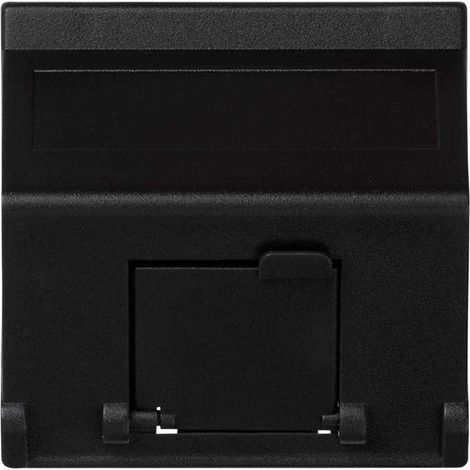 Placa K45 inclinada guardapolvo con 1 módulo MD gris grafito SIMON K80/14