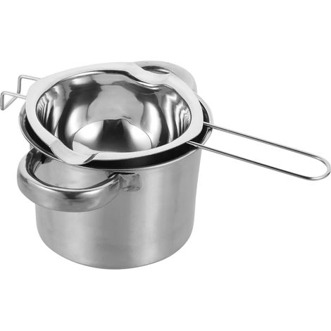 Casserole Bain d'eau 14cm Pot Fondue 400ml Acier Inoxydable 304 Chauffe-Beurre Pot de Fromage Fondu Cuisson Pâtisserie Ensemble Ustensiles la Cuisine (1/5)