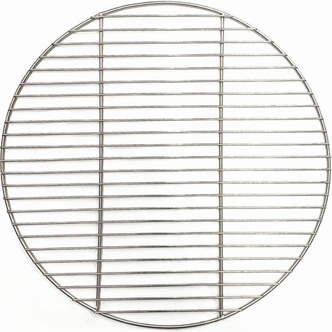 Runder Edelstahl-Grillrost, Haushaltsgrill, antihaftbeschichtete Grillmatte für Speck, Grillnetz