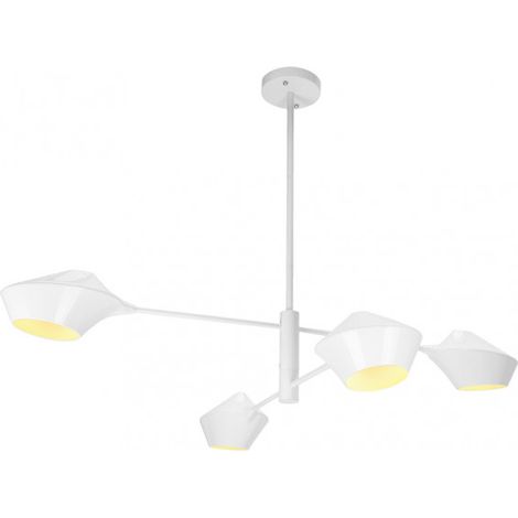Lampadario BEIJING di 4 luci in finitura bianco Fabrilamp.