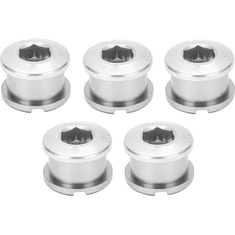 BOULONS DE PLATEAUX ÉCROUS DE PÉDALIER VIS DE ROUE DE CHAÎNE EN ALLIAGE D'ALUMINIUM 5PCS VT (1/5)