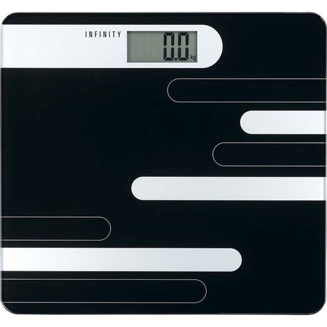 Pèse-personne numérique, capacité 180 kg, noir/argent (1/3)