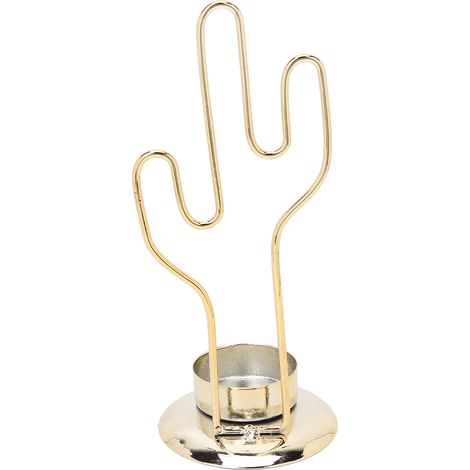 Porte-bougie en Métal Style Cactus Décoratif pour Fête, Mariage ou Décoration d'Intérieur (1/5)