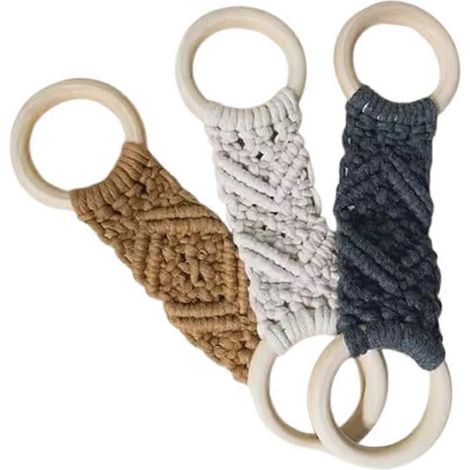 Lot de 3 suspendu cuisine serviettes anneau crochet suspendu Dish serviette cuisine serviettes suspendu Loop support (1/5)