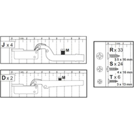 R KIT CREDENZA 3A ZAIKEN-(CERNIERE)