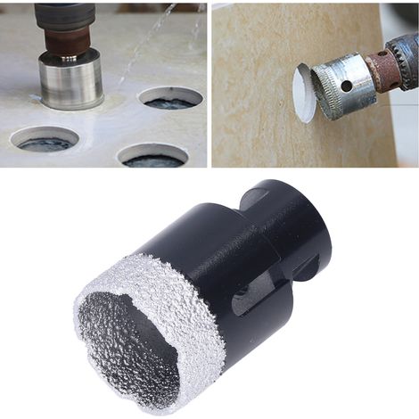 Foret diamanté brasé sous vide M14, foret brasé noir M14, 38 mm (1/5)