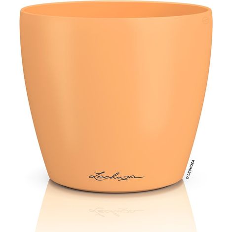 LECHUZA® Übertopf CLASSICO Color DECO 14 Papaya apricot Ø 15 cm - Kunststoff (1/2)