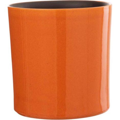 Cache-Pot en Céramique "Flek" 20cm Orange