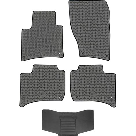 Tapis DOMA 218564 + housse 251992 - Porsche Cayenne II 2010-2018 / VW Touareg II 2010-2018, fixation au plancher, AV2 avant et arrière (1/5)
