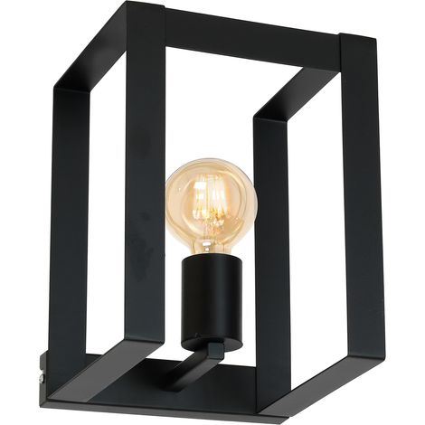 Loft geometrische schwarze Wandleuchte Kartel 1xE27 15W Luminex
