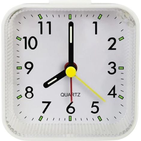 Réveil miroir en acrylique incassable avec fonction snooze et lumière, idéal pour les enfants et les étudiants-Snooze silencieux (1/5)