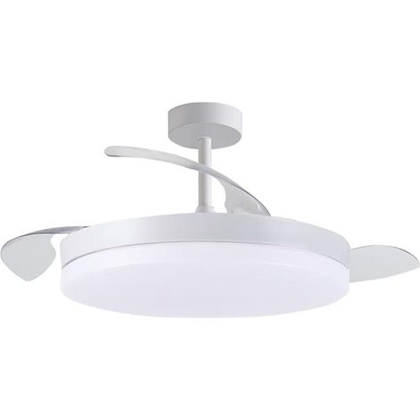 Ventilador DC APOLO blanco 72W LED 108d
