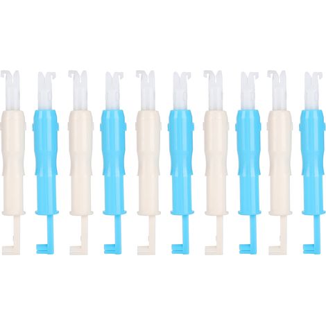Lot de 12 passe-fil automatiques en plastique pour machine à coudre, outil d'enfilage pratique (1/5)