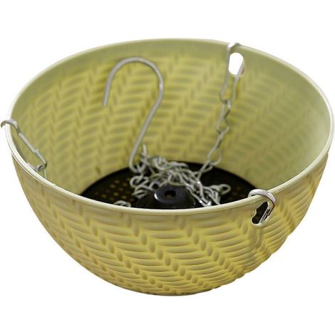 Panière suspendue décorative pour jardin, balcon, cour – Support à plantes grasses et cactus, pot mural extérieur.