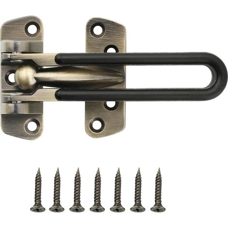 Verrous Loquet Extérieur,11x5 CM, Verrou Porte Loquet Pratique, Verrou Porte Interieure en Acier Inoxydablede, Loquet Porte Coulissante Pour Portes, Fenêtres, Clôtures, Doré (1/5)