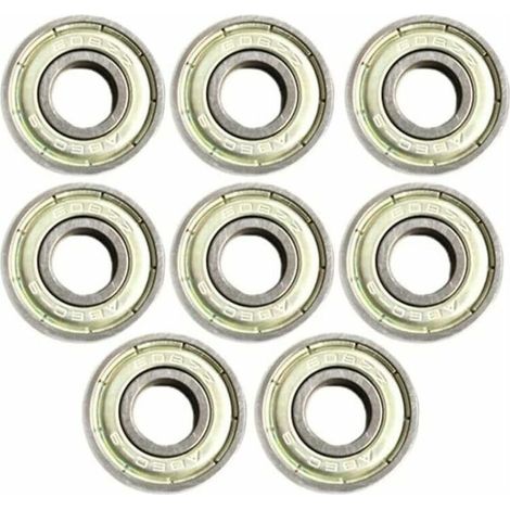 Lot de 8 roulements à roulettes scellés 608ZZ (ABEC11) en acier inoxydable (1/5)