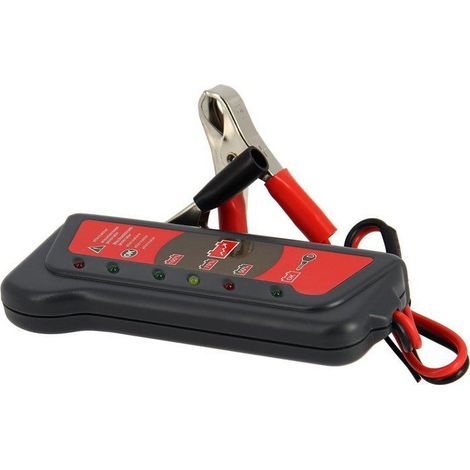 Tester caricabatterie 12V XLTECH 4 funzioni con cavi da 60 cm