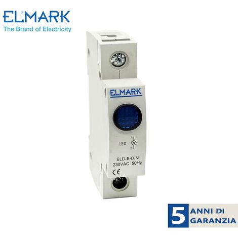 ELD-B-DIN LAMPADA 230V BLU (1/3)