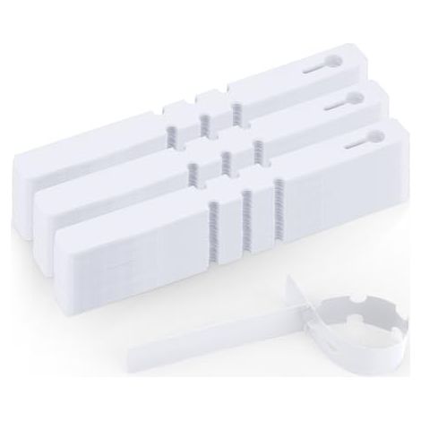 300 Pièces Étiquettes Plantes Arbres Fruitiers 2 x 21 cm, Suspendables Potager Jardin Extérieur Plastique-Blanc (1/4)