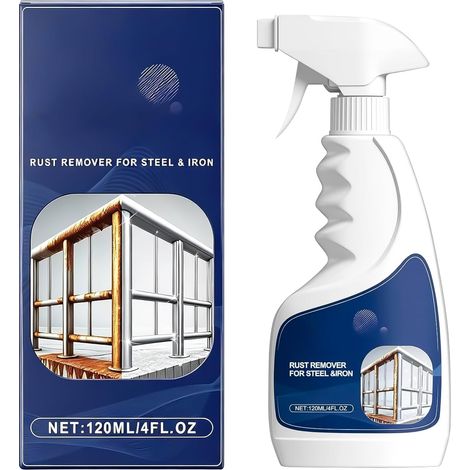 Spray Antirouille Métal, Dissolvant de Rouille Puissant pour Acier et Fer,Dérouillant Action Rapide, Convertisseur de Rouille pour Outils, Auto et Maison
