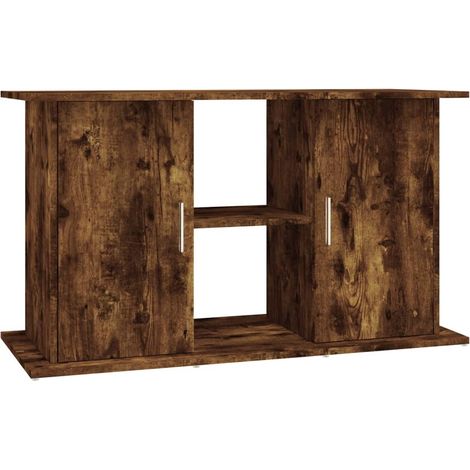 Support pour aquarium chêne fumé 101x41x58 cm bois d'ingénierie (1/5)