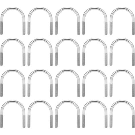 U-Bügel-Sets  M6x33  Befestigungselemente aus Edelstahl 304  20-teilig, robust und wasserdicht  Für Boote (1/5)