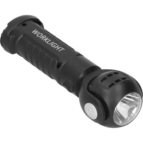 Lampe de travail magnétique d'urgence à LED rotative et rechargeable pour fournitures industrielles (1/5)