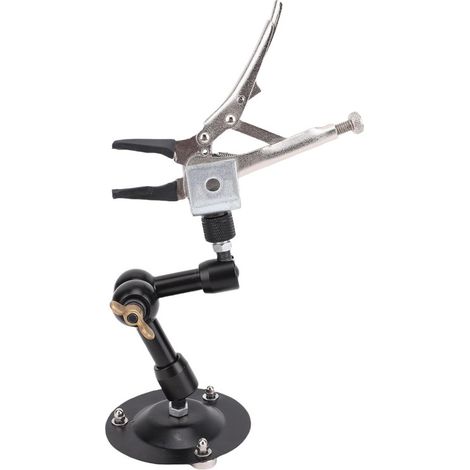 Pince à souder Helping Hands, bras articulé flexible, pince à bec fin, support pour caméra, support pour pistolet thermique avec base