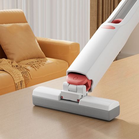 Mini balai éponge rotatif, ultra-absorbant, sans lavage à la main, auto-essorant, à usage multiple, avec 2 têtes, idéal pour le bureau à domicile. (1/5)