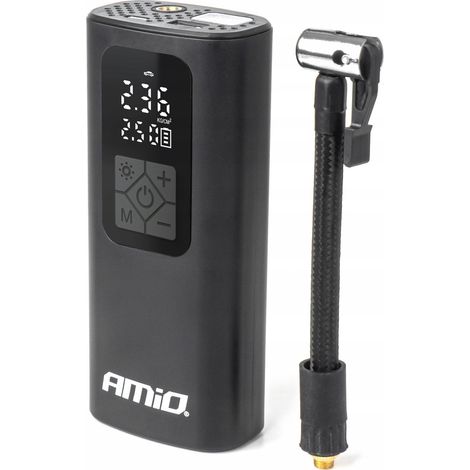 Compresor de coche inalámbrico con batería externa LED (1/5)