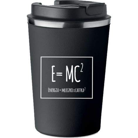 Taza térmica premium con impresión ENERGY MILK COFFEE 350 ml KT059 (1/5)