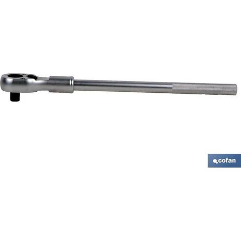 COFAN llave de carraca reversible 3/4 , Llave de carraca en 3/4. Fabricada en Acero Cromo Vanadio. Es muy ligera y reversible, de perfecto acabado pulido. Acero de aleación de alto (1/2)