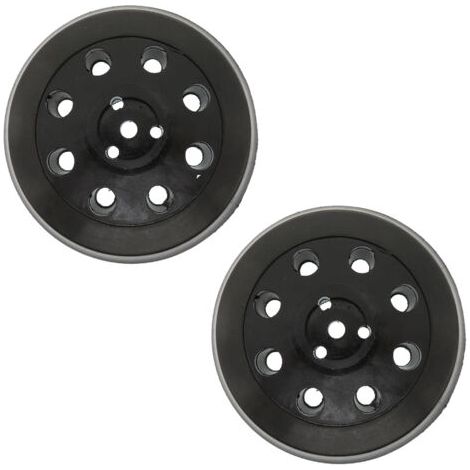 RHG Disque de ponçage rond 8 trous 2 pièces, disque de ponçage et de polissage 125 mm, adapté pour Bosch PEX 125 (1/4)