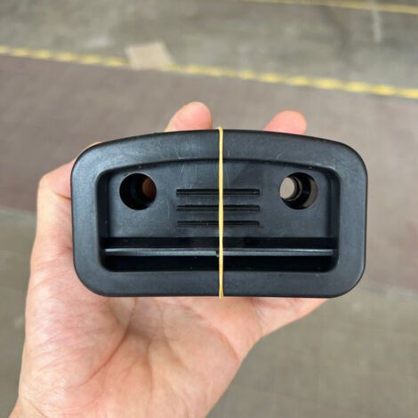 PA Luftkompressor-Schalldämpfer, Luftfilter-Schalldämpfer, 10,5 x 4,5 x 6 cm, Luftpumpen-Schalldämpfer mit Schalldämpfer für Kolbenkompressoren, Gebläse, Kessel (schwarz) (1/4)