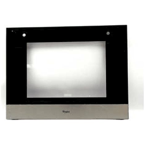 VITRE EXTERIEURE DE PORTE ASSEMBLEE POUR FOUR WHIRLPOOL - 481010433845 (1/2)