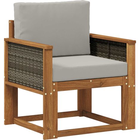 Maison Exclusive - Outdoor Mittelsofa Massivholz Akazie Natur