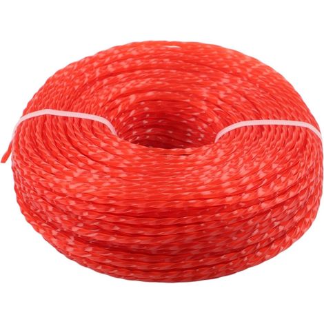 Bobine de fil de rechange robuste en nylon rouge de 3 mm pour gazon long, entretien de la pelouse, compatible avec Echo pour jardinage Bosch (une plaque de 4,2 g) (1/5)