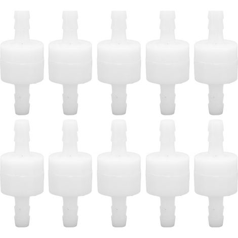 Clapet Anti-Retour - Vanne Unidirectionnelle PE - Pour Aquarium Alimentation Médicale Industrie Chimique - 6 mm - 10 Pièces (1/5)