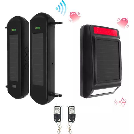 Kit "protection agricole" - 1 jeu de barrières 1B portée 900m + sirène / carillon solaire extérieure (gamme DA600+)