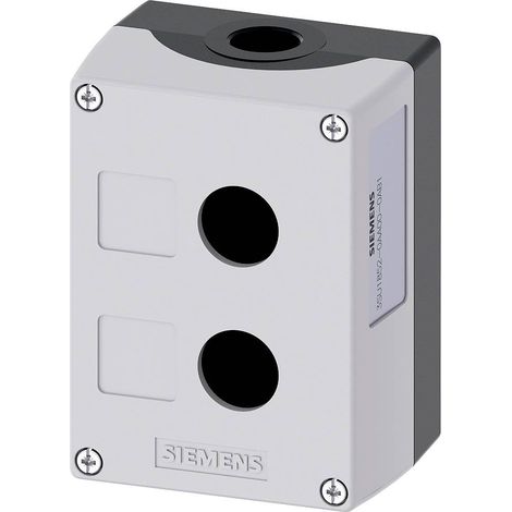 Siemens 3SU1852-0AA00-0AB1 3SU18520AA000AB1 Boîtier vide 2 emplacements, pour montage au sol (L x l x H) 118.4 x 85 x 64 mm gris 1 pc(s) Y403781 (1/2)