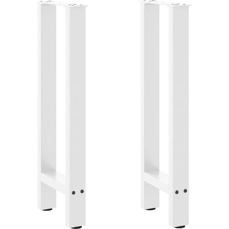 Konsolentischbeine Weiß 2 Stk. 28x(72-73) cm Stahl